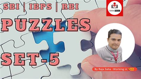 Puzzles Series Set 5 Reasoning By Raja Saha Ibps Poclerk 2021