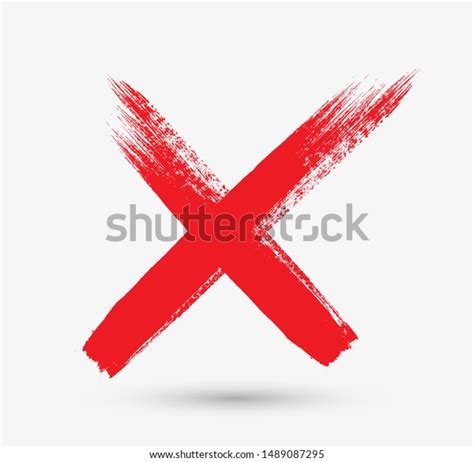 Grunge Letter X Cross Sign Stock Vector Royalty Free 1489087295