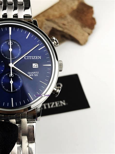 Đồng Hồ Chronograph Quartz Wr50 Citizen An3610 55l Smile Watch