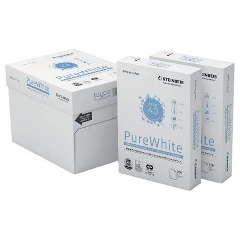 Steinbeis Recycled Pure White Printer Paper A4 80gsm 2500 Sheets