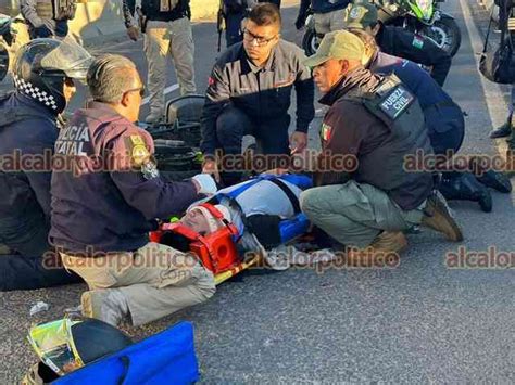 Motociclista Lesionado Tras Derrapar En Xalapa Galer A