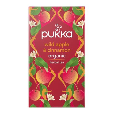 Pukka Teas Organic Wild Apple Cinnamon 20 Teabags X 4 Pack