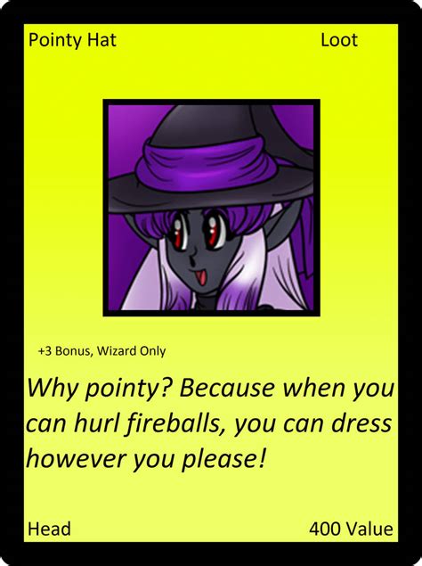 Pointy Hat Card By Dserpentine On Deviantart