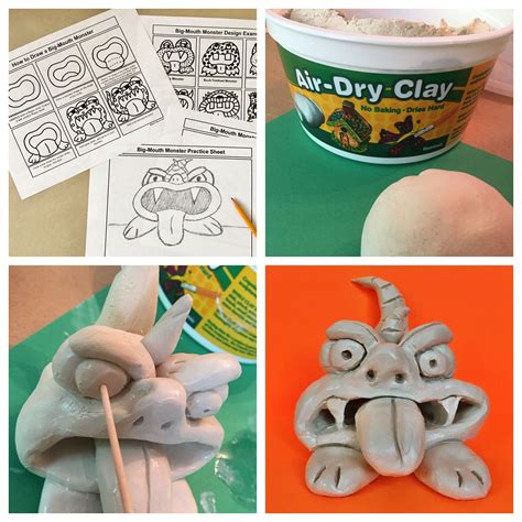 Clay Pinch Pot Monsters Lesson Clay Pinch Pots Clay Projects For