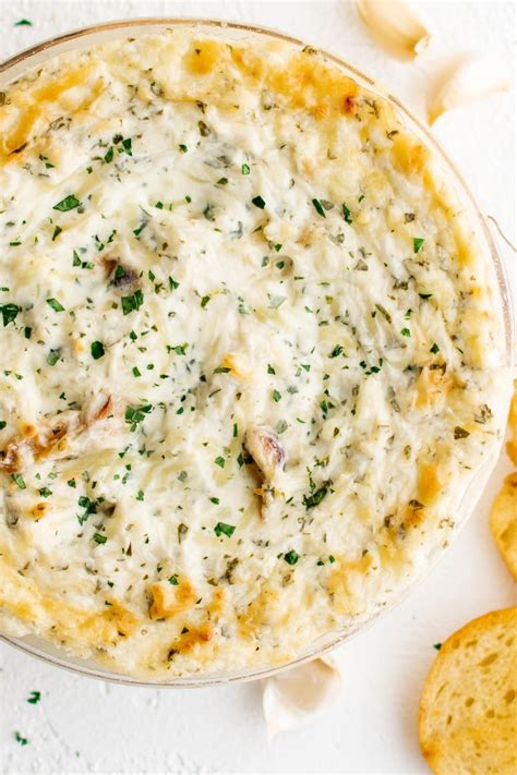 Cheesy Baked Garlic Dip - Yellow Bliss Road