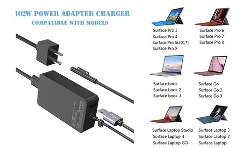 Amazon Surface Book Charger W V A Power Supply For