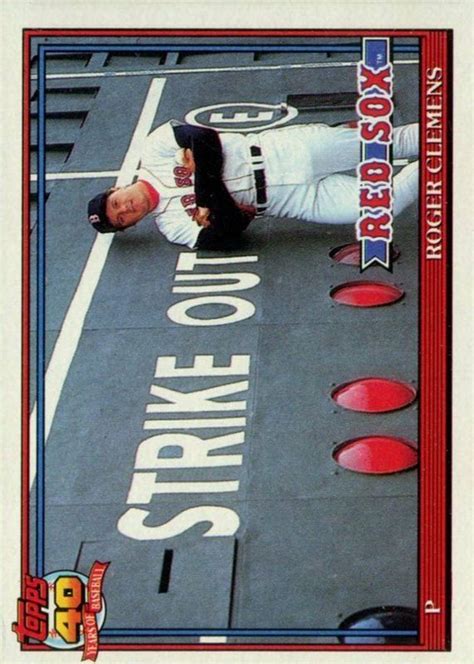 Roger Clemens 1991 Topps 530 Base Price Guide Sports Card Investor