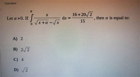 Question Let If X X X Dx Then Is Equal To