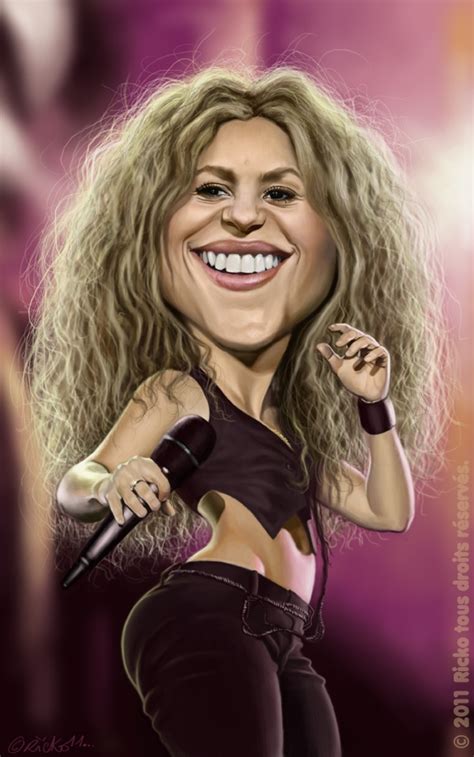shakira  les illus de ricko celebrity caricatures celebrities