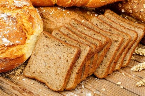 Toast bread stock photo. Image of fiber, full, ears, brown - 52175662