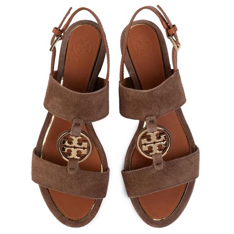 Sandalen Tory Burch Metal Miller 61733 Braun Eschuhe De