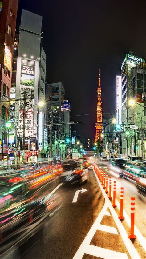 Busy Tokyo Street Night 4K Ultra HD Mobile Wallpaper | Tokyo street ...