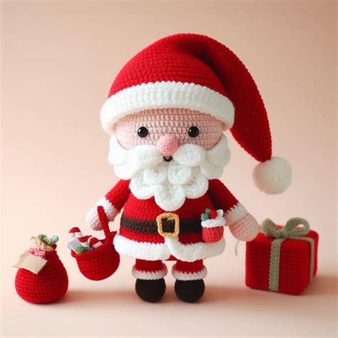 Cute Crochet Santa Claus Amigurumi Free Pattern Amigurumi