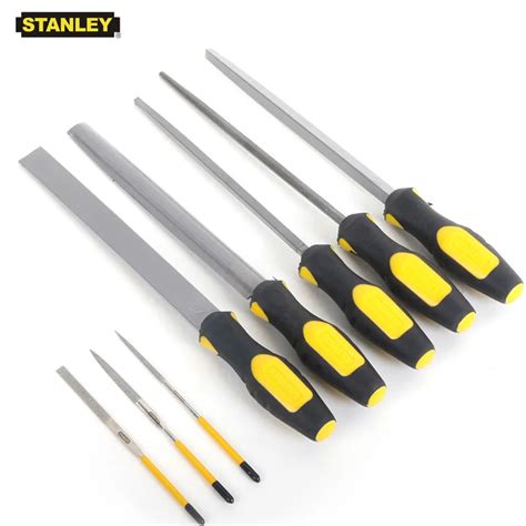 stanley pc file set flat   triangular files kit  pouch