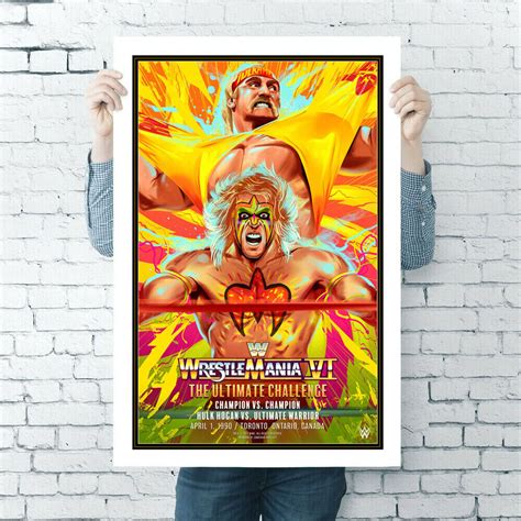 WWE WrestleMania VI Poster – Slamazon Collectibles