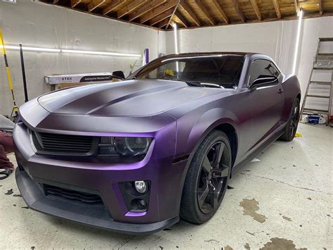 Kpmf Matte Purple Black Iridescent With Mfinity Coatings Coat R Carwraps