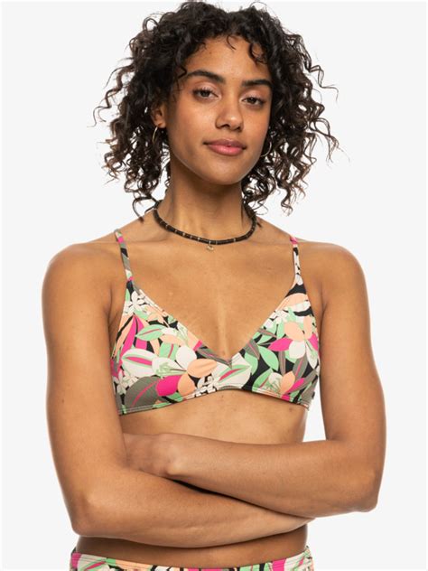 Printed Beach Classics Bra Bikini Top For Women Roxy