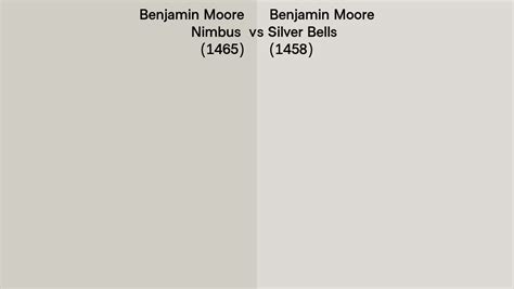 Benjamin Moore Nimbus Vs Silver Bells Side By Side Comparison