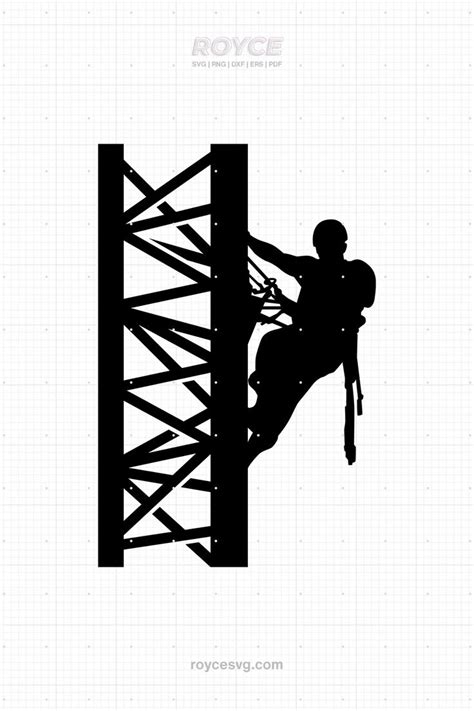 Tower Climber Svg Tower Climber Clipart Tower Climber Png Tower