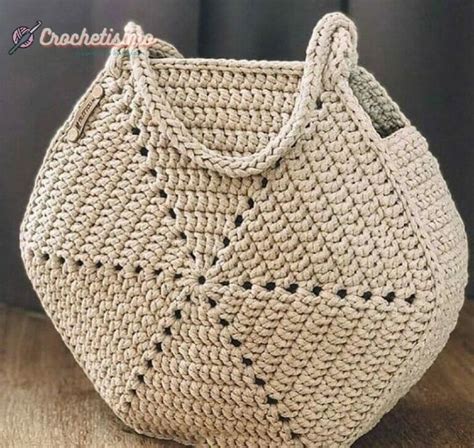 Patr N Gratis Bolsa Hex Gono En Crochet Crochetisimo