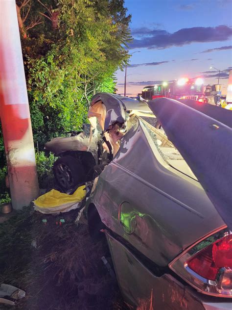 Responders Rescue Person Trapped In Vehicle After I 95 Crash In Westport