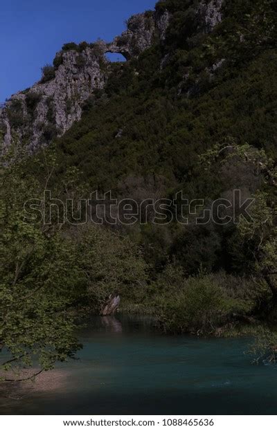 Roman Aqueduct Ancient Nikopolis That Starts Stock Photo