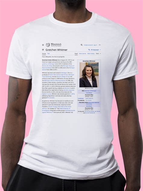 Gretchen Whitmer Wikipedia T-Shirt