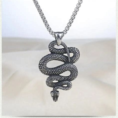 Pendentif Serpent Argent