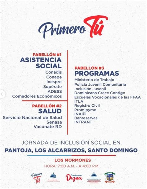 Ven A La Jornada Primero T Junta Del Distrito Municipal Pantoja