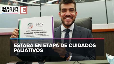 Fallece el senador suplente del PAN Juan Pablo Adame por cáncer YouTube