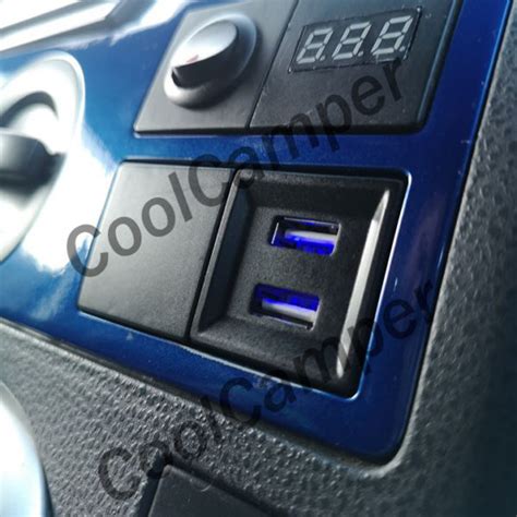 Blue Oem Style Vw T Dual Usb Phone Charger For Dash Blank Asr