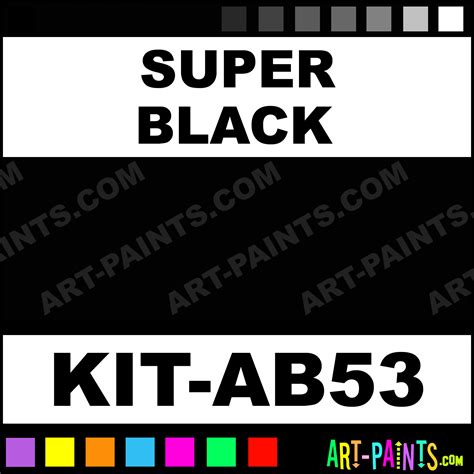 super black master airbrush spray paints kit ab super black paint