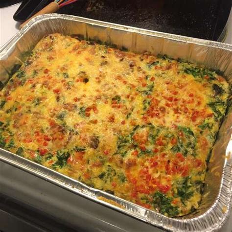 Spinach Bacon Egg Casserole Recipe