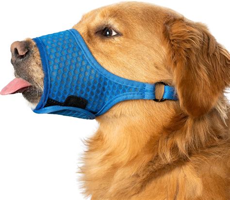 Amazon.com : LUCKYPAW Dog Muzzle Soft Dog Muzzles for Small Medium Large Dogs Breathable Muzzle ...