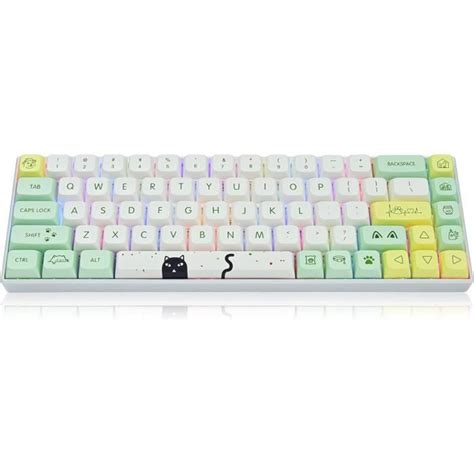 Touches Xda Keycaps Pbt Mignon Jeu De Keycaps Anime Japonais Dye