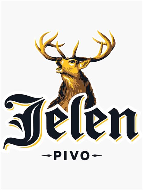 Jelen Pivo Sticker For Sale By Danielwiersm Redbubble