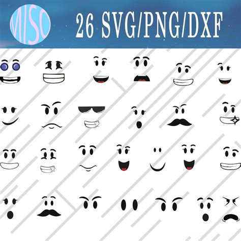 Roblox face svg, Roblox face bundle svg, Png, Dxf - Inspire Uplift