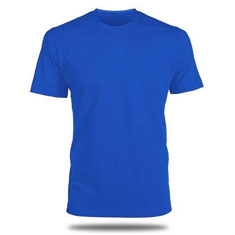 Plain Cotton Royal Blue Round Neck T Shirt At Rs 325 In New Delhi ID