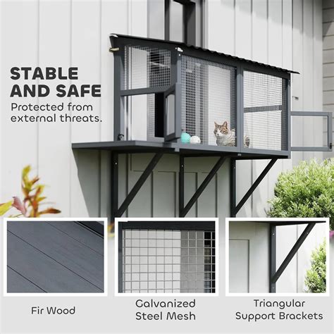 Wholesales Window Catio - All Weather Wooden Cat Enclosure