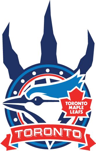 All Toronto Teams Together One Big Logo Blue Jays Baseball