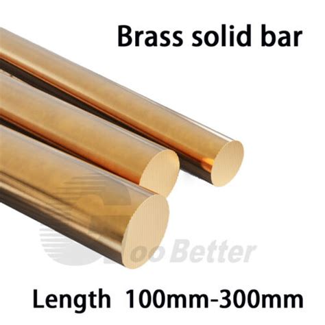 Brass Round Solid Bar Rod Length 100 300mm Dia 10mm 12mm 13mm 14mm 20mm