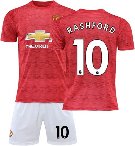 Jp サッカーユニフォーム Rashford ラシュフォード 10 マンチェスターユナイテッド2021ホームジャージ