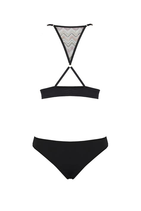 Nocna Komplet Biustonosz Stringi Casmir Lagerta Bikini Black Sklep