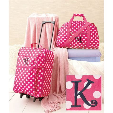 Bigbolo - 3-Pc. Girls' Monogram Luggage Sets-K - Walmart.com - Walmart.com