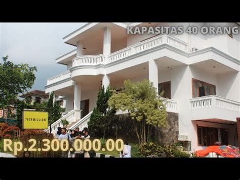 Villa Vermillion By Villagueaja Cisarua Bogor Kapasitas 40 Orang