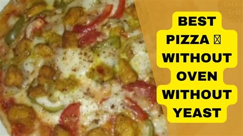 How To Make Pizza Without Oven Without Yaest At Home Tawa Pizza Recipe With Pizza Base Pizza 🍕