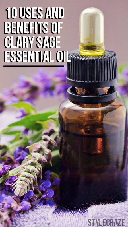 An Essential Oil Bottle With Lavender Flowers On The Side And Text