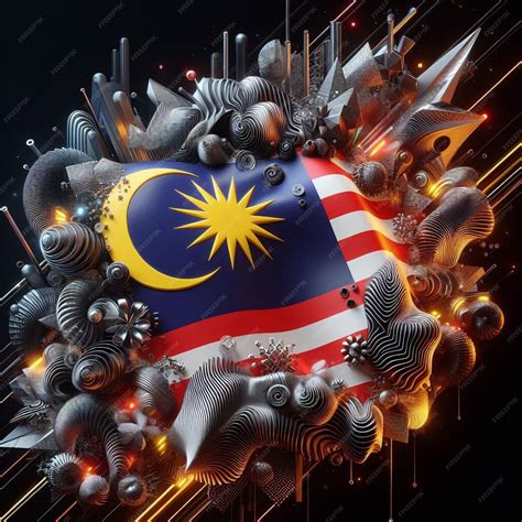 Premium Photo | Vibrant malaysian flag colors reflecting Malaysias ...