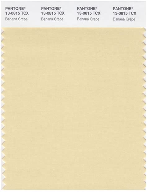 Pantone Smart 13 0815 Tcx Color Swatch Card Banana Crepe Magazine