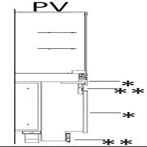 Kit frontal décoratif comptoir vitrine metrika line dimension h665